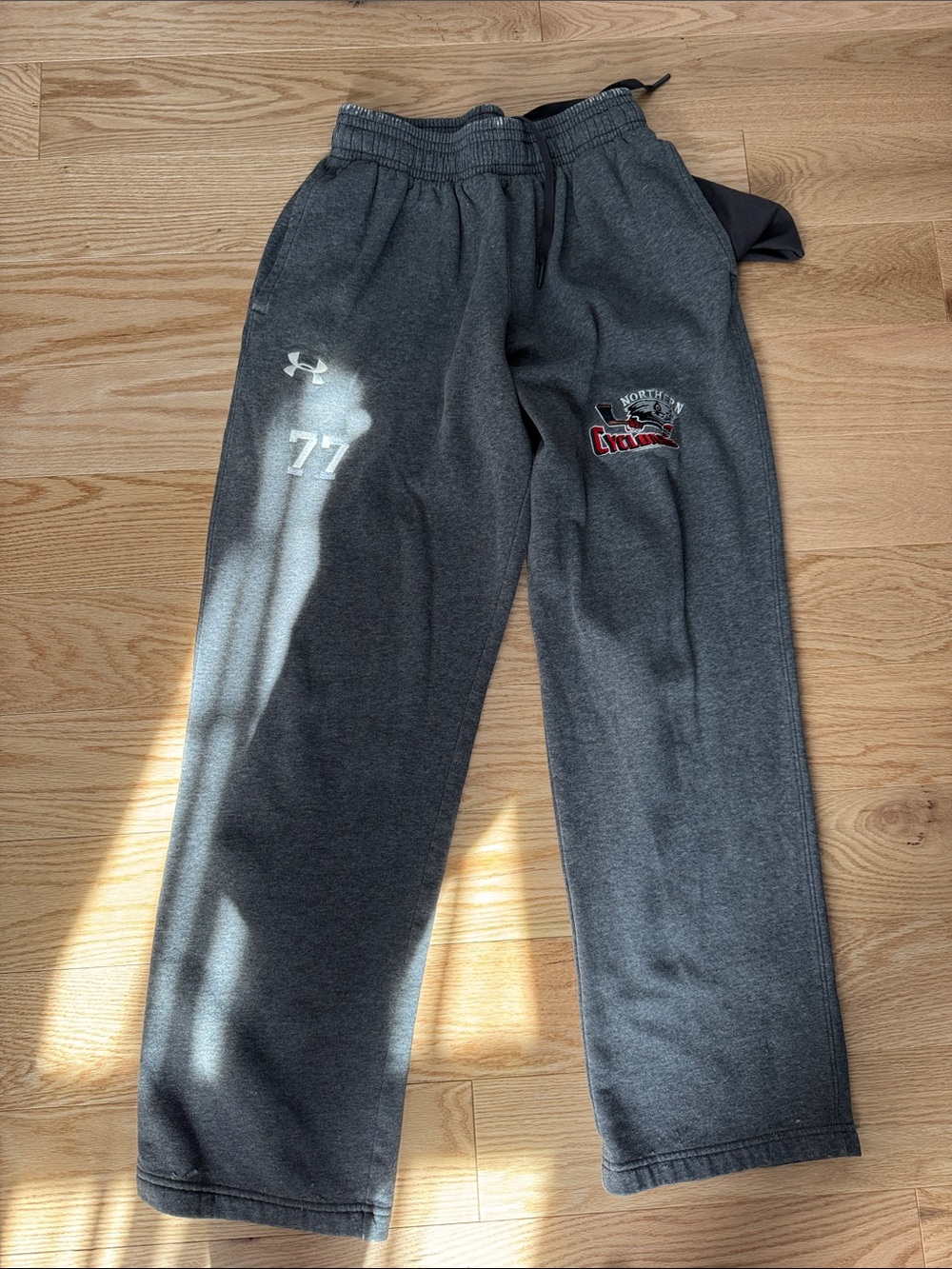 Under Armour Dark Gray  Sweatpants with '77 & Team Logo